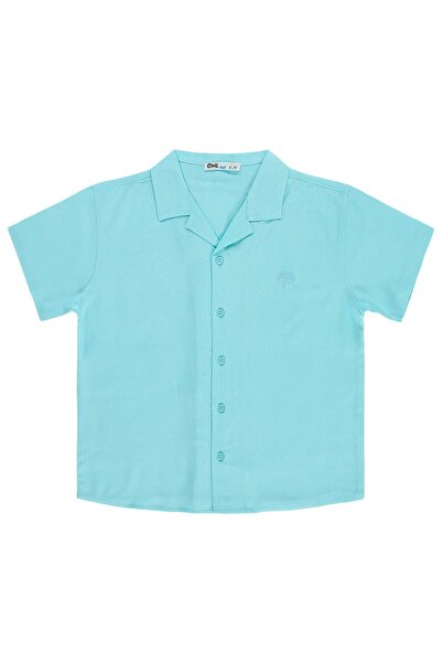 Civil Boys Basic Holiday Collar Shirt for 6-9 Years - Green