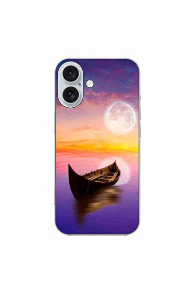 OEM Case compatible with Apple iPhone 16 Silicone Gel Tpu Model Moonlit Serenity