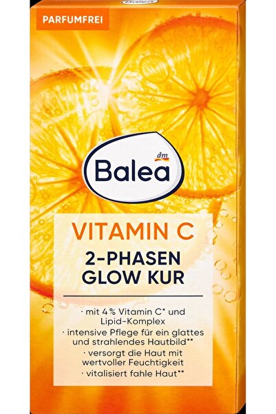 BALEA Glow Ampul Bakım Kremi 2 Fazlı C Vitamini, 14 ml