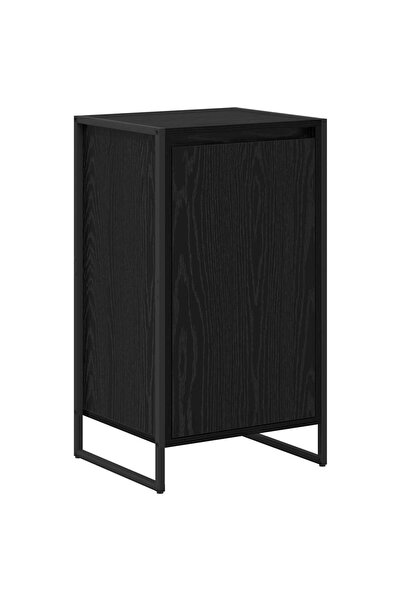vidaxl Bufet Stejar Negru 43 x 36 x 75,5 cm Lemn compozit