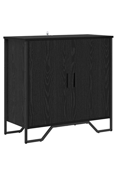 vidaxl Bufet Stejar Negru 78 x 35 x 74.5 cm