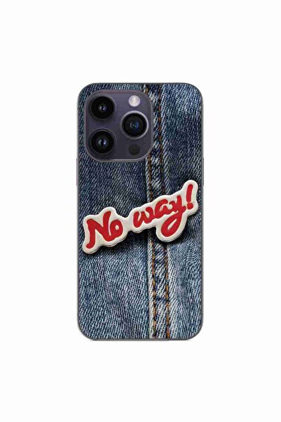 OEM Case compatible with Apple iPhone 15 Pro Silicone Gel Tpu Model No Way Jeans