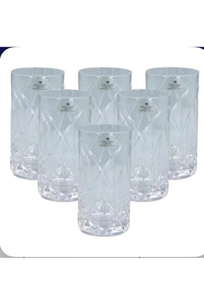 Generic Set of 6 Small Transparent Crystal Cups