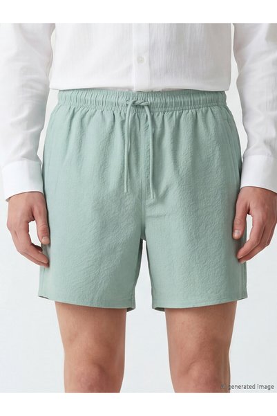 LC Waikiki Lcw Swimwear Green Short Length Men's Swim Shorts