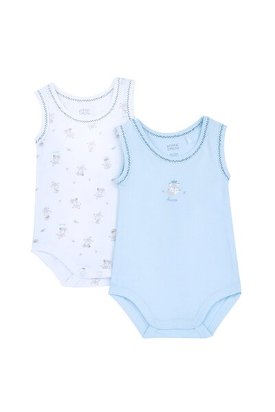 Chicco Erkek Bebek 2li Kolsuz Body Set
