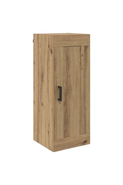 vidaxl Dulap montat pe perete Stejar Artizanal 34,5 x 34 x 90 cm