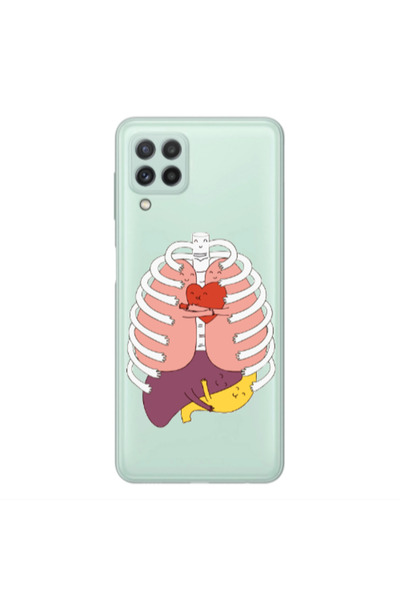 Other Samsung A22 4G Anatomy Transparent Silicone TPU Θήκη
