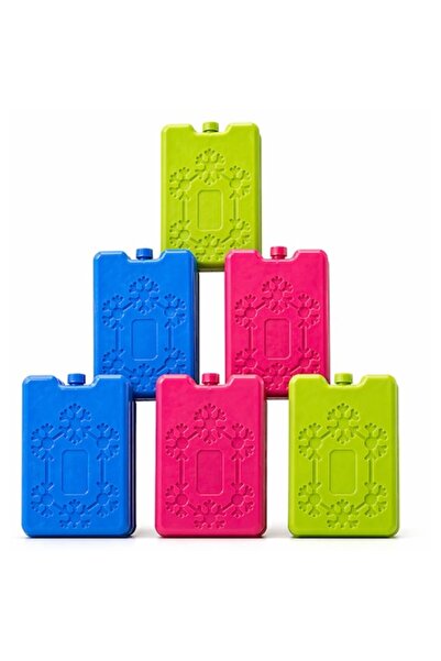 SHOPIENS Set of 6 Reusable 200ml Cooling Accumulators 3 Colors for Insulated ...