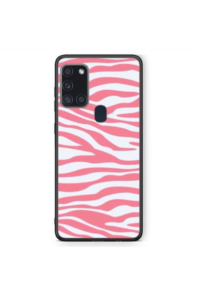 Other Samsung A21S Pink Zebra Black Glossy Θήκη