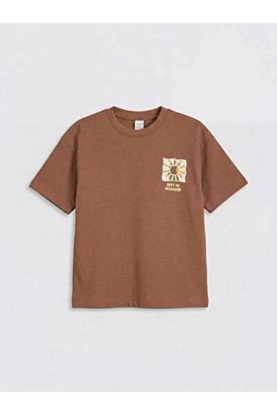 LC Waikiki Crew Neck Printed Boy's T-Shirt
