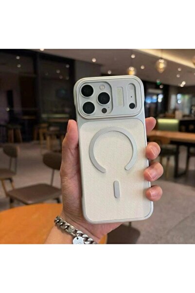 iPhone Uyumlu Animasyonlu Lansman Kılıf - MagSafe Destekli, Mıknatıslı Şarj Özellikli, Kamera Korumalı Premium Dokulu Kapak