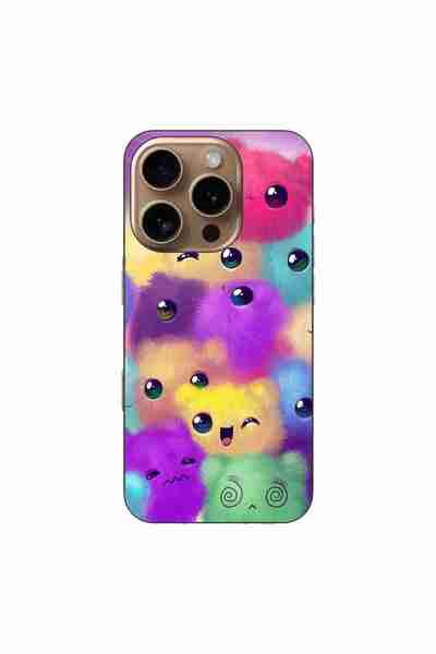 OEM Husa compatibila cu Apple iPhone 16 Pro Silicon Gel Tpu Model Pufosi Colo...