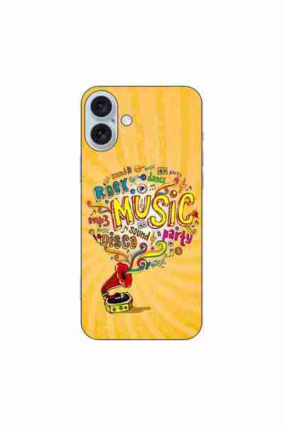 OEM Θήκη συμβατή με Apple iPhone 16 Plus από σιλικόνη gel TPU με σχέδιο μουσι...