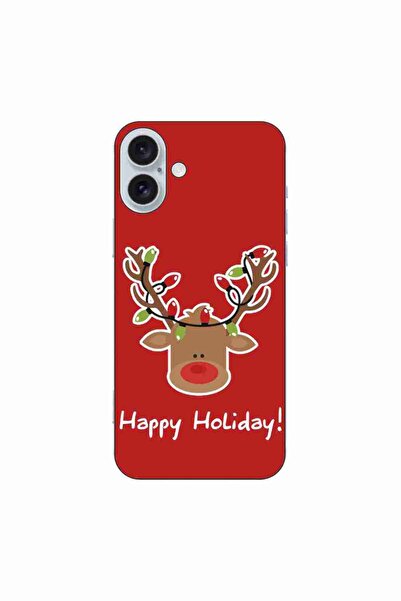 OEM Husa compatibila cu Apple iPhone 16 Plus Silicon Gel Tpu Model Craciun Re...