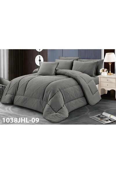 Moon Summer Plain Quilted Bedspread - Nefren - 7 Pieces - 250X230 - Softness ...