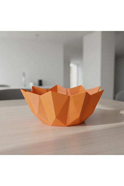 OEM Obiect Decorativ Imprimat 3D, Design Geometric Inspirat de Origami