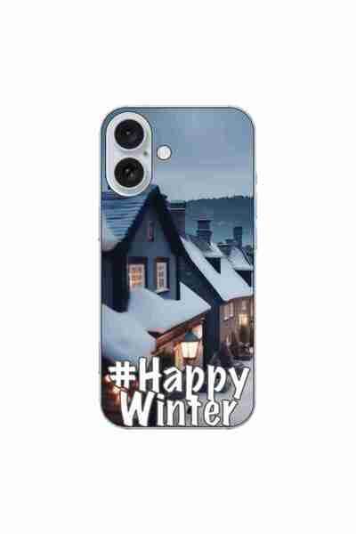 OEM Husa compatibila cu Apple iPhone 16 Silicon Gel Tpu Model Happy Winter
