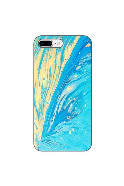 OEM Husa compatibila cu Apple iPhone 7 Plus, 8 Plus Silicon Gel Tpu Model Aqu...