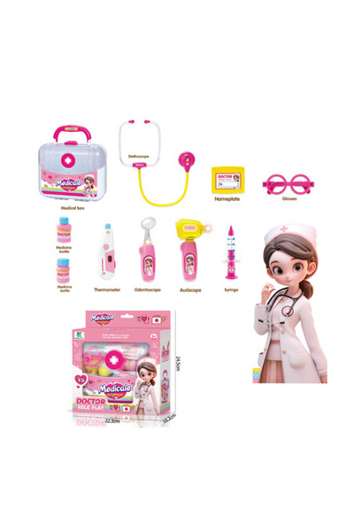 PlayFun Παιχνίδι Σετ Γιατρού με Ιατρικά Αξεσουάρ, Διαδραστικό Εκπαιδευτικό Δώ...