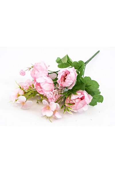 OEM Artificial Flowers Bouquet Peonies With Dark Pink Flowers 2/ Top Bottom Set