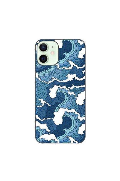 OEM Husa compatibila cu Apple iPhone 12 Mini Silicon Gel Tpu Model Crazy Waves