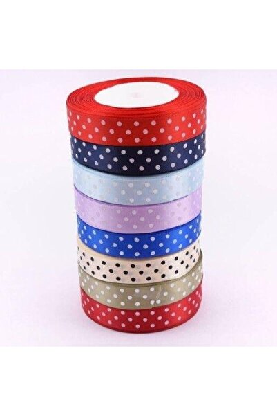 OEM Satin Ribbon with Polka Dots 2cm/22m Khaki