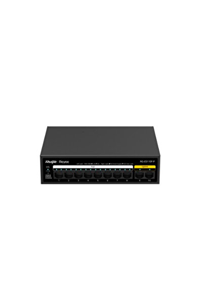 Universal Ruijie reyee rg-es110f-p 10 port, 8 port megabit poe, 110w, 2 port ...