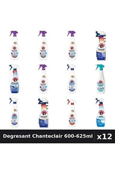 Chanteclair Set 12 Degresant Universal 600-625ml - 8 Arome Asortate - Curaten...
