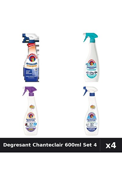 Chanteclair Set 4 Degresant Universal 600ml - Anti-Miros, Bicarbonat, Mosc Alb