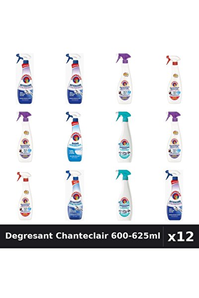 Chanteclair Set 12 Degresant Universal 600-625ml - Lavanda, Marsilia, Anticalcar