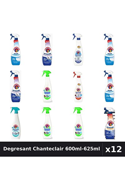 Chanteclair Set 12 Degresant Universal 600ml-625ml - 7 Arome, Anticalcar, Bic...