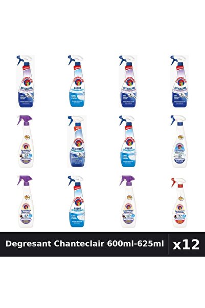 Chanteclair Set 12 Degresant Universal 600ml-625ml - 6 Arome, Anticalcar, Det...