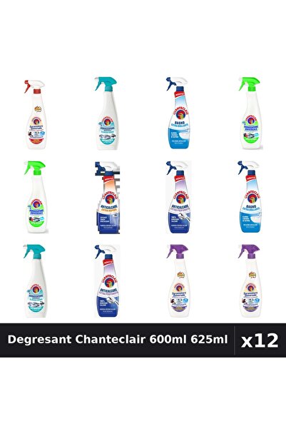 Chanteclair Set 12 Degresant Universal 600ml 625ml - 7 Arome, Anticalcar, Cur...