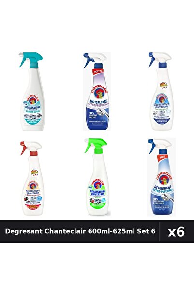 Chanteclair Set 6 Degresant Universal 600ml-625ml - Anti-Miros, Bicarbonat, M...