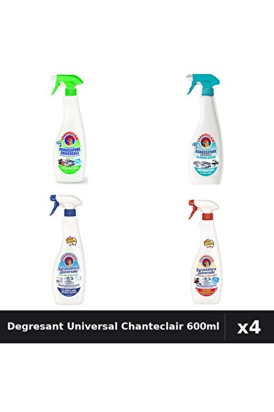 Chanteclair Set 4 Degresant Universal 600ml - Lămâie, Anti-Miros, Bicarbonat,...