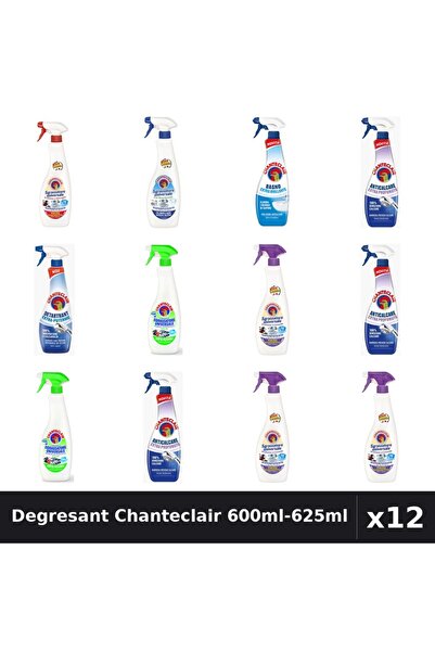 Chanteclair Set 12 Degresant Universal 600ml-625ml - 8 Arome Asortate Curaten...