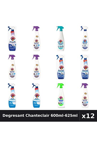 Chanteclair Set 12 Degresant Universal 600ml-625ml - 8 Arome, Anticalcar, Det...