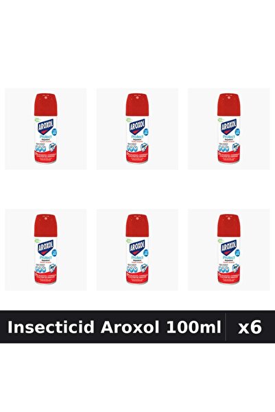 Aroxol Set 6 Spray Insecticid 100ml - Anti Gandaci, Tantari, Muste - Protectie