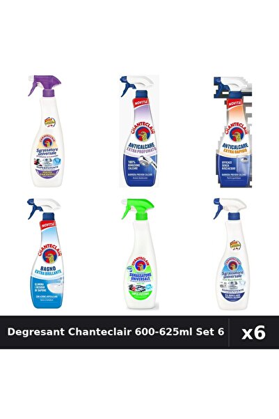 Chanteclair Set 6 Degresant Universal 600-625ml - Mosc, Lămâie, Bicarbonat, A...