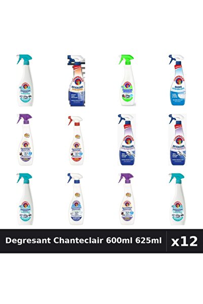 Chanteclair Set 12 Degresant Universal 600ml 625ml - 8 Arome, Anticalcar, Bic...