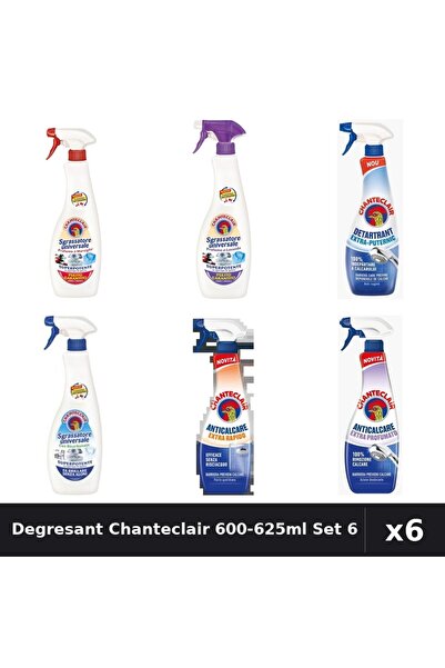 Chanteclair Set 6 Degresant Universal 600-625ml - Marsilia, Lavanda, Bicarbon...