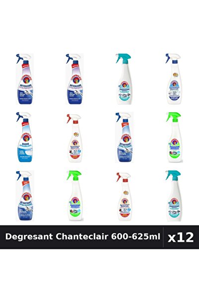 Chanteclair Set 12 Degresant Universal 600-625ml - 7 Arome, Anticalcar, Detar...