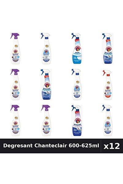 Chanteclair Set 12 Degresant Universal 600-625ml - 7 Arome, Anticalcar, Detar...