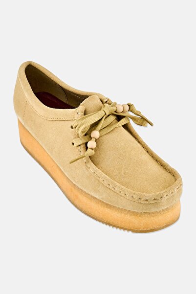 CLARKS حذاء نسائي كاجوال من Wallacraft Bee Lace، كاكي