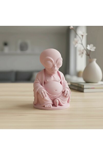 OEM Statueta Decorativa Alien Meditatie, Obiect Decor Casa si Birou