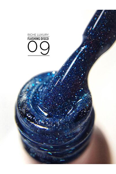 OEM Ojă semipermanentă, 10 ml, RICHE Luxury Flashing Disco Nr.09