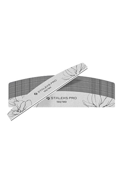 STALEKS Set de pile de unghii Pro, semicerc, granulație 150/180, set de 25 de...