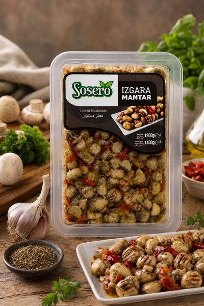 Sosero Izgara Mantar 1900 gr (süzme 1400 gr) Vakum Tabak