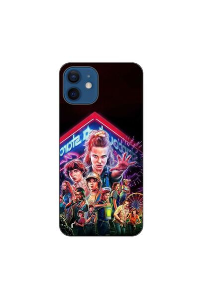 OEM Husa compatibila cu Apple iPhone 12 Silicon Gel Tpu Model Stranger Things...