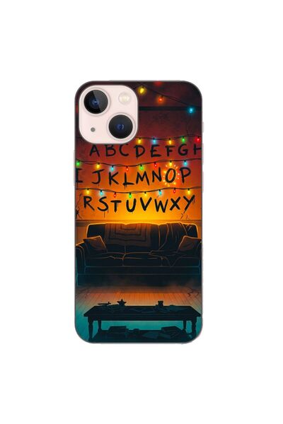 OEM Husa compatibila cu Apple iPhone 13 Mini Silicon Gel Tpu Model Stranger T...